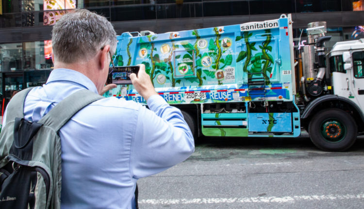 Hand-painted trucks