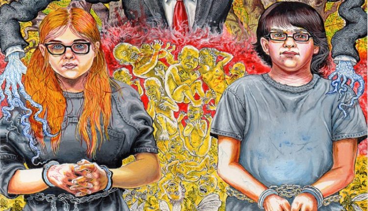 Joe Coleman 'Slenderman' painting