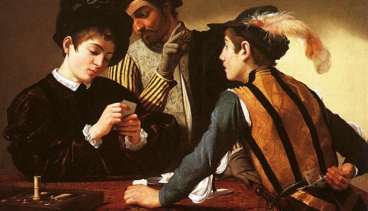 Caravaggio The Cardsharps