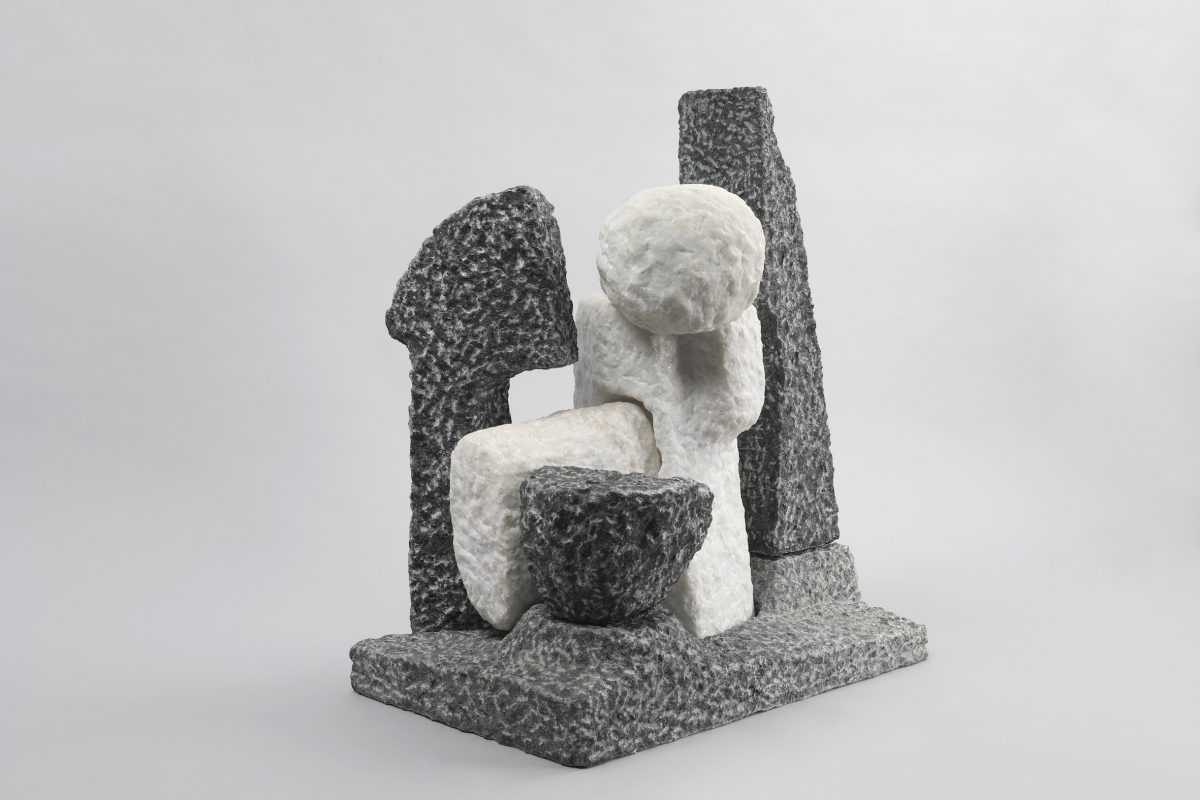 Giancarlo Sangregorio Fortezza 1996_marmo_bianco_scintillante_del_Brasile_pietra_ollare credit Fondazione Sangregorio