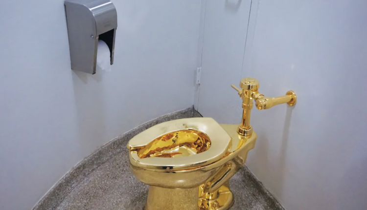 golden toilet