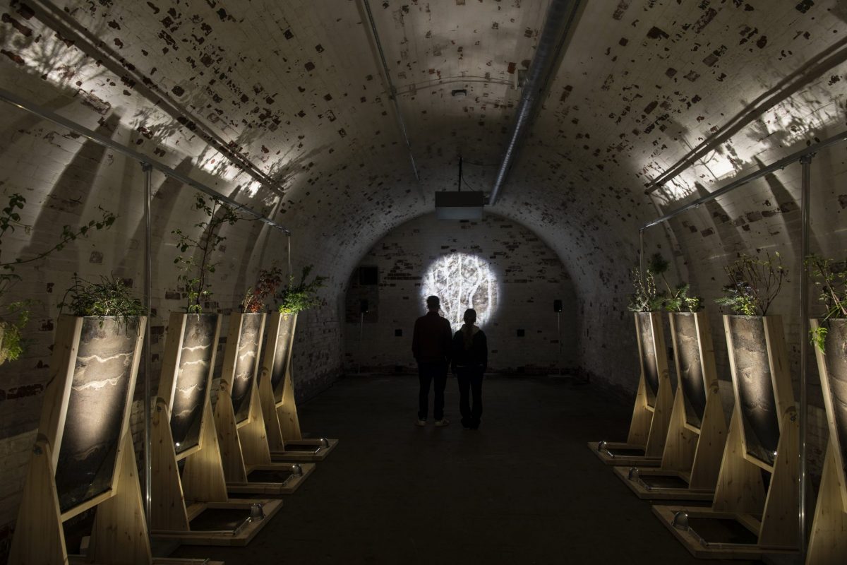 Tania Candiani: Subterra (Subterranean), 2025, detail. Helsinki Biennial 8.6.–21.9.2025, Vallisaari Island. Photo: HAM / Helsinki Biennial / Maija Toivanen